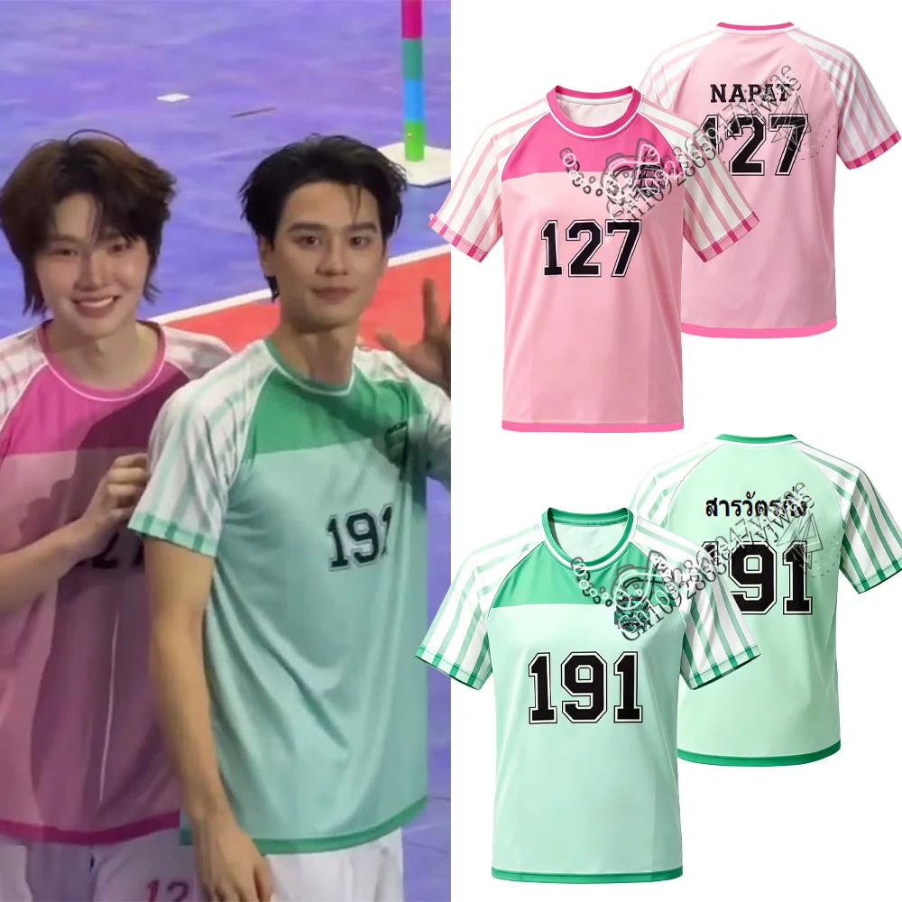 2026 DMD Sport Day Thailand High School Vibes Jersey Keng Napat&Thomas Streetwear Green Pink Unisex Tee Summer Men women T-shirt