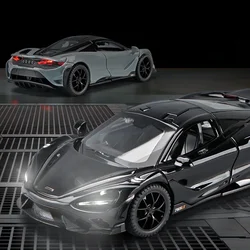 1:32 McLaren 765LT Sport Car Model Sound Light Children Diecast Toys Vehicles Boys Car Toy Gift Collective Voiture Miniature