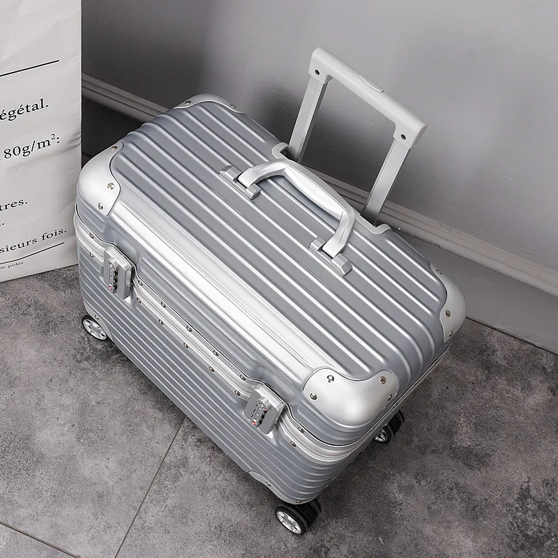 Scratch Resistant Exquisite 18 Inch And 20 Inch Small Convenient Luggage Carrying Password Suitcase For Boarding Travel