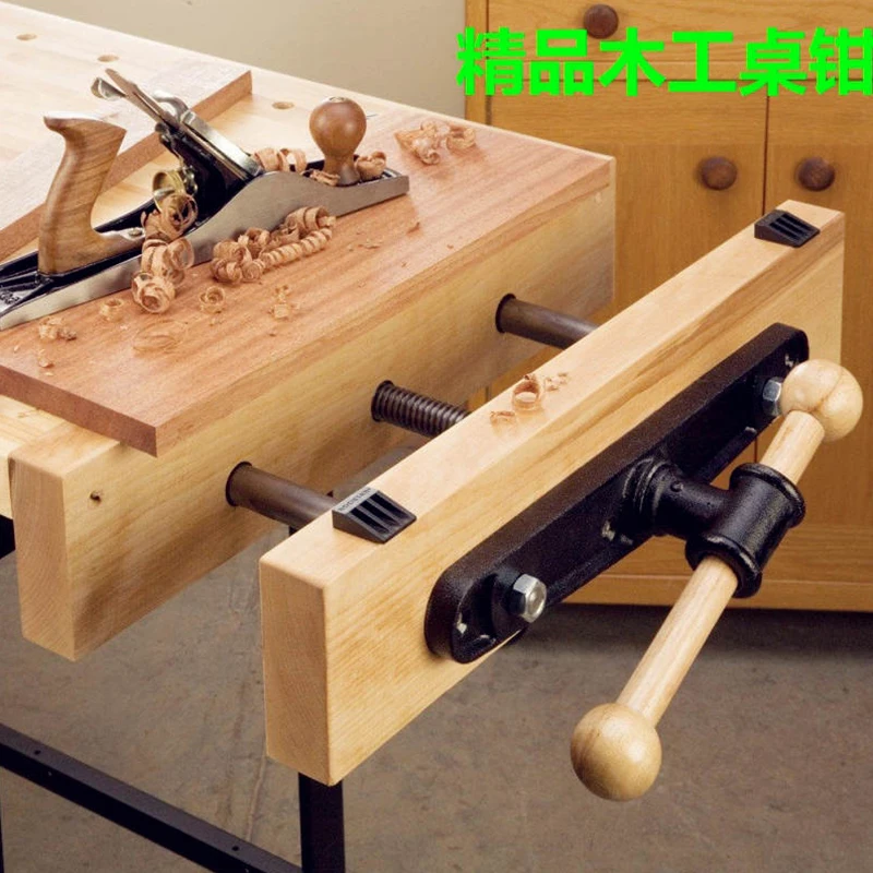 10.5 Inch Woodworking Vise DIY Light Woodworking Table Clamp Double-Link Fixture Woodworking Bench Vise Fixed Vice Tool