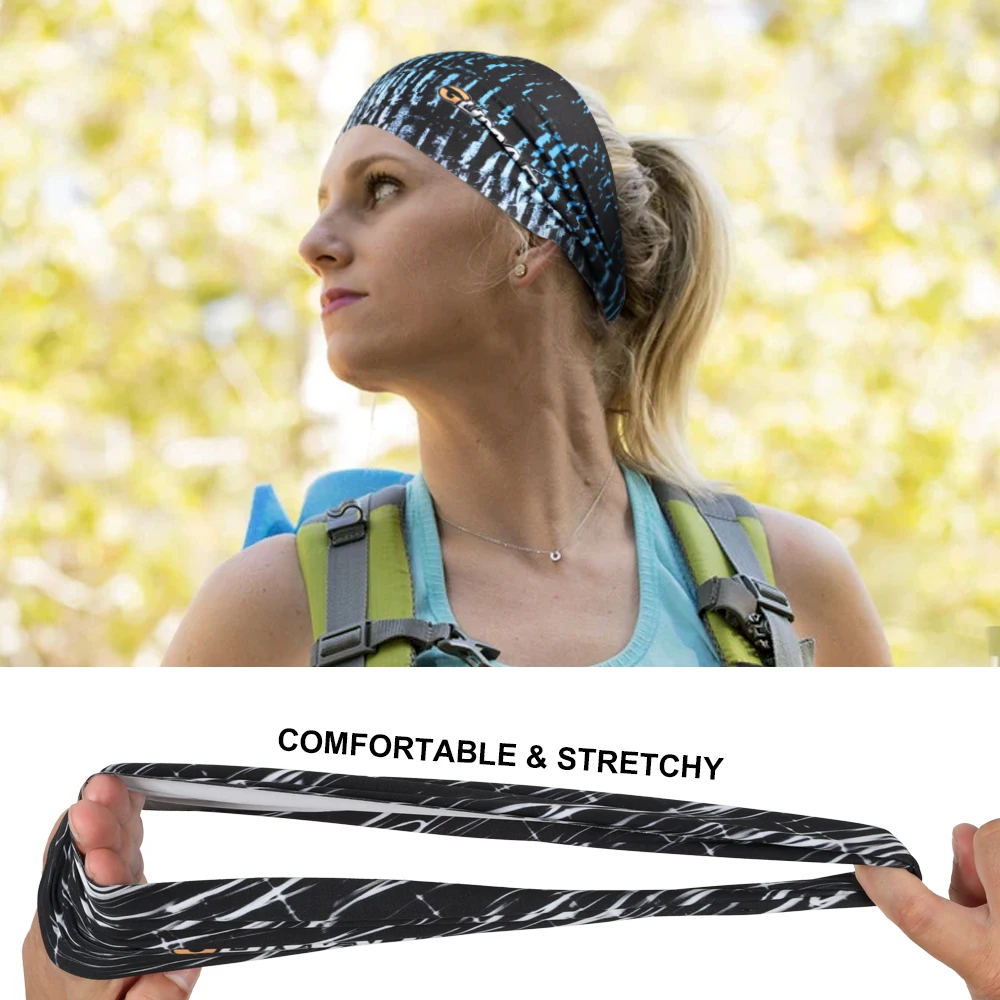 Sport Headbands Sweatband Elastic Yoga Running Hair Band Sweat Bandage Workout Tennis Fitness Jog Basketball Headscarf Men Women