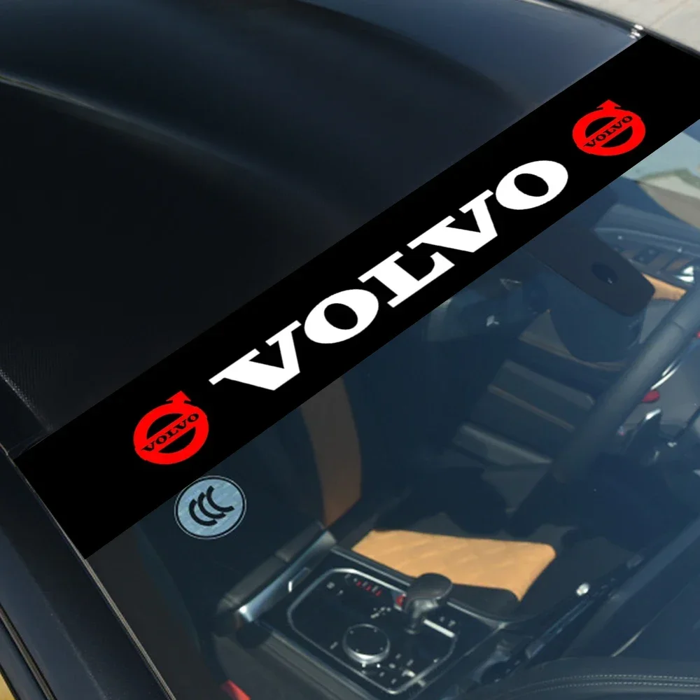 Car front and rear windshield sticker decoration is suitable for Volvo logo badge table T3 T4 T5 XC90XC60C30S60XC40 accessories.