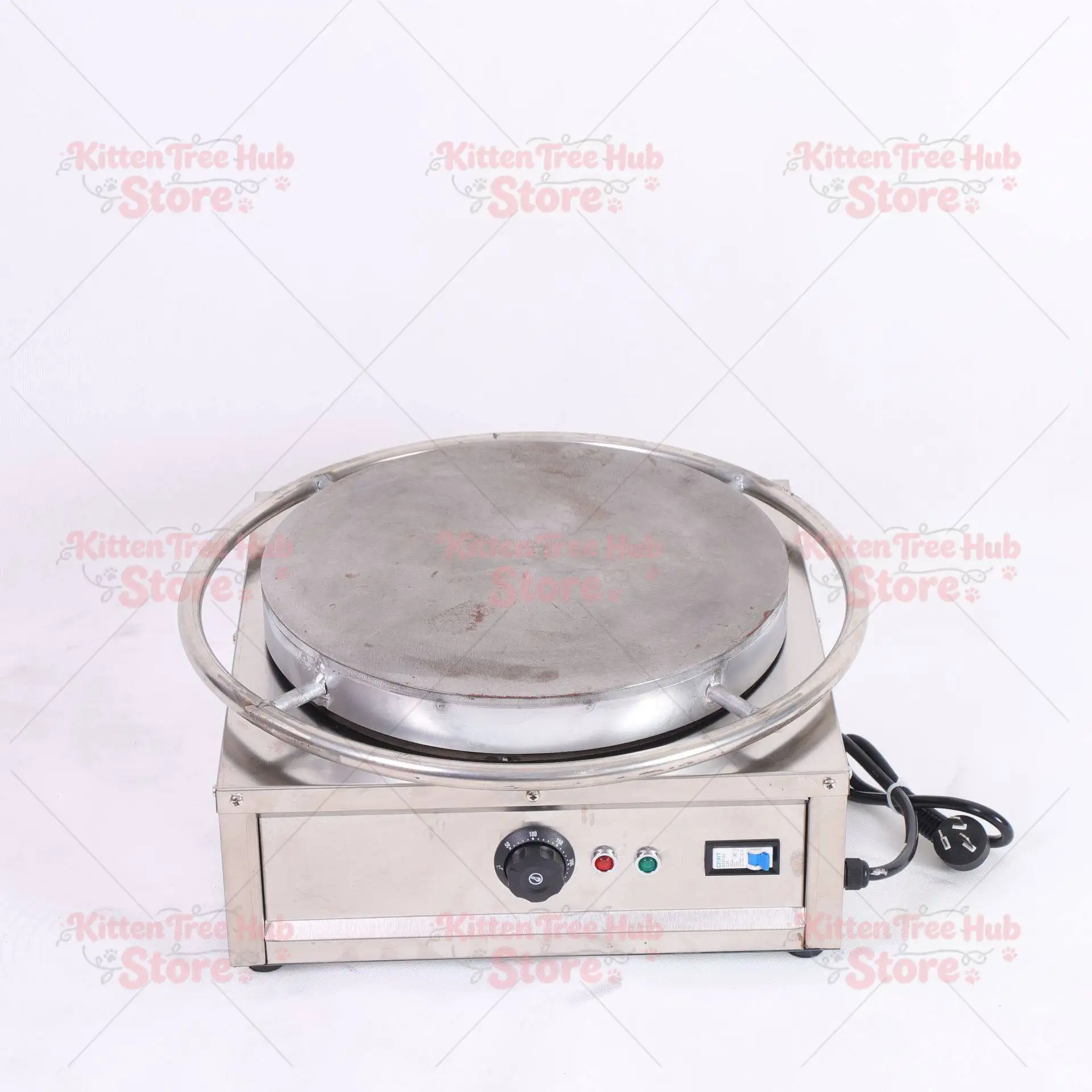 Commercial Stall Pancake Electromechanical Banji Stove Rotating Electric Plug Pancake Fruit