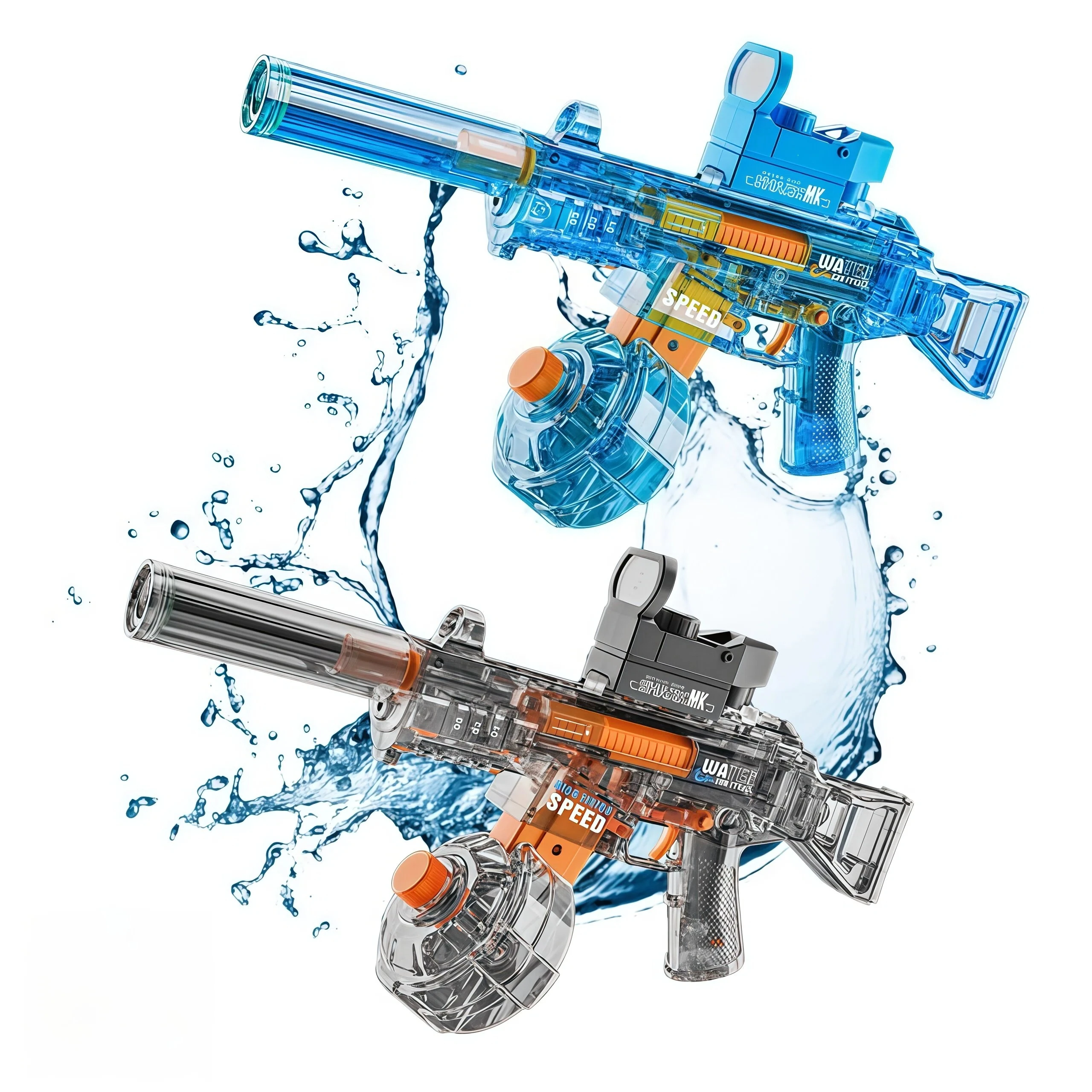 

2Pack Electric Water Gun, Automatic Squirt Guns with Long Range with Large Capacity, Water Blasters for Outdoor Summer
