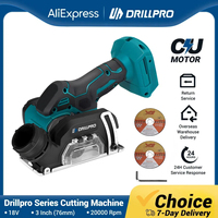 Drillpro Electric Circular Saw for Makita 18V Battery Brushed Cordless Chain Saw Blade Cutting Power Tool with 2 Cutting Discs