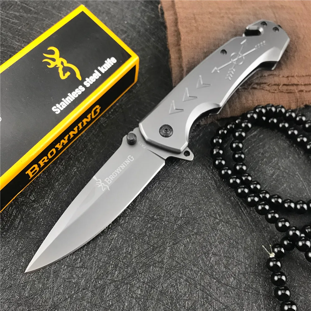 Outdoor Stainless Steel Folding Knife High Hardness Portable EDC Camping Pocket Knife Hiking Travel Self Defense Survival Knife