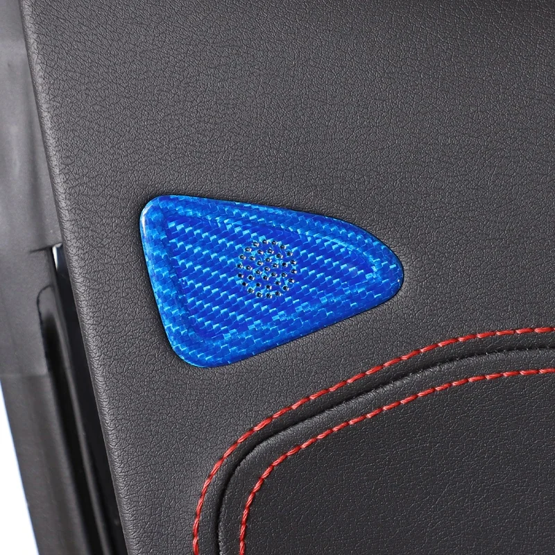 For Chevrolet Corvette C8 Stingray Z51 Z06 2020-2024 Real Carbon Fiber Car Door Small Speaker Cover Trim Car Accessories