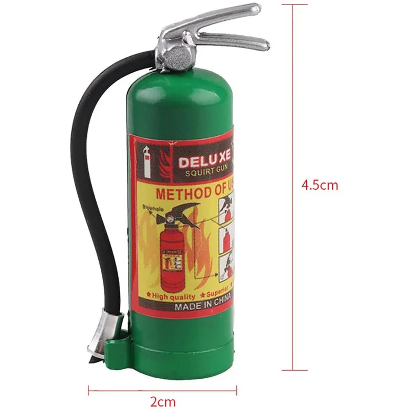 RC Decoration Metal Mini Fire Extinguisher for 1/10 RC Crawler Axial SCX10 90046 Traxxas TRX4 Tamiya D90,Green