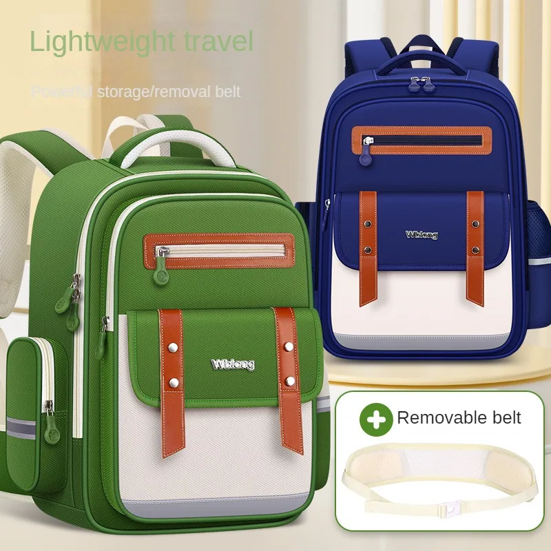 

Yunduo Trendy Schoolbag Primary School Students Large Capacity Burden-reducing Spine Protection Backpack