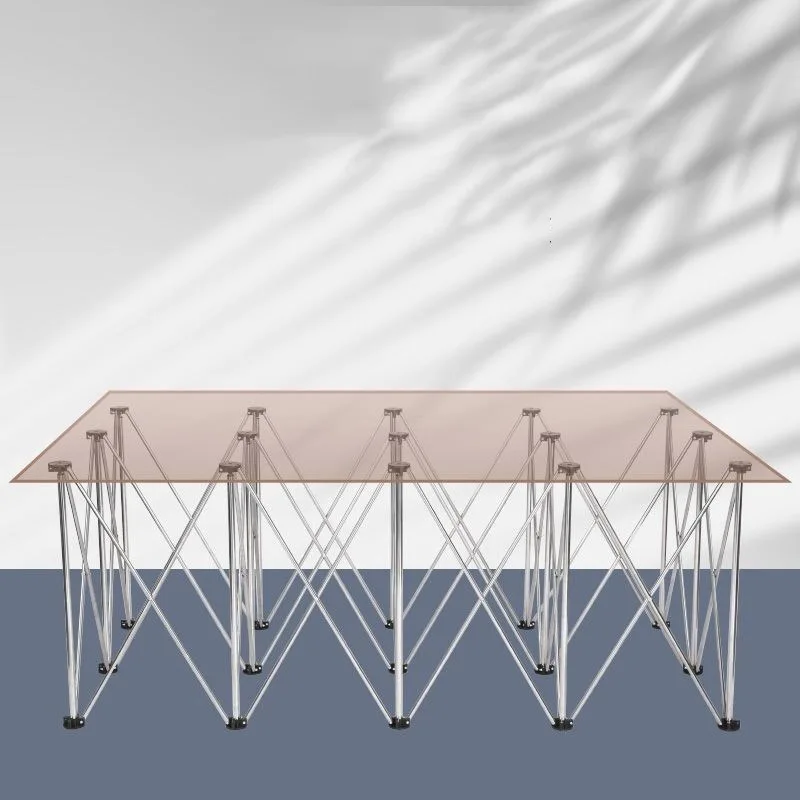 

Wholesale Customizable High Quality Modern Outdoor Folding Thickened Stainless Steel Spider Leg Workbench