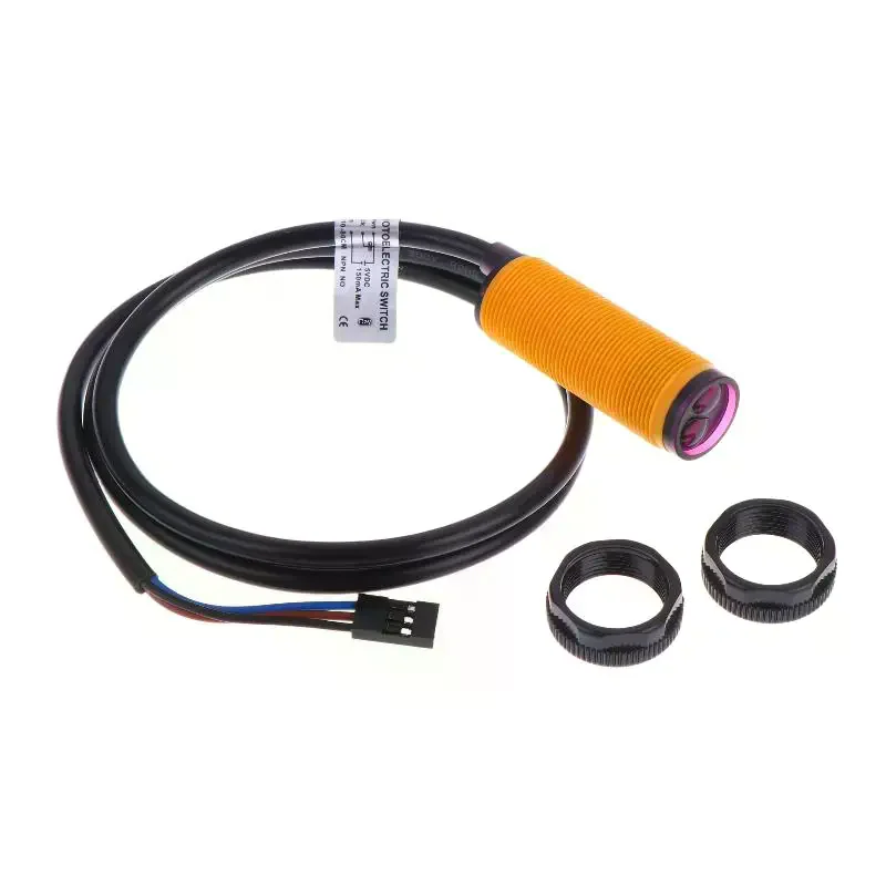 1PCS 5V DC E18-D80NK Infrared Obstacle Avoidance Sensor 5V Photoelectric Switch With Terminal For Smart Car Robot Upgrade Parts