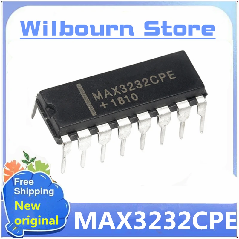 100% New original 50pcs~100pcs/lot MAX3232CPE MAX3232 DIP IC in stock