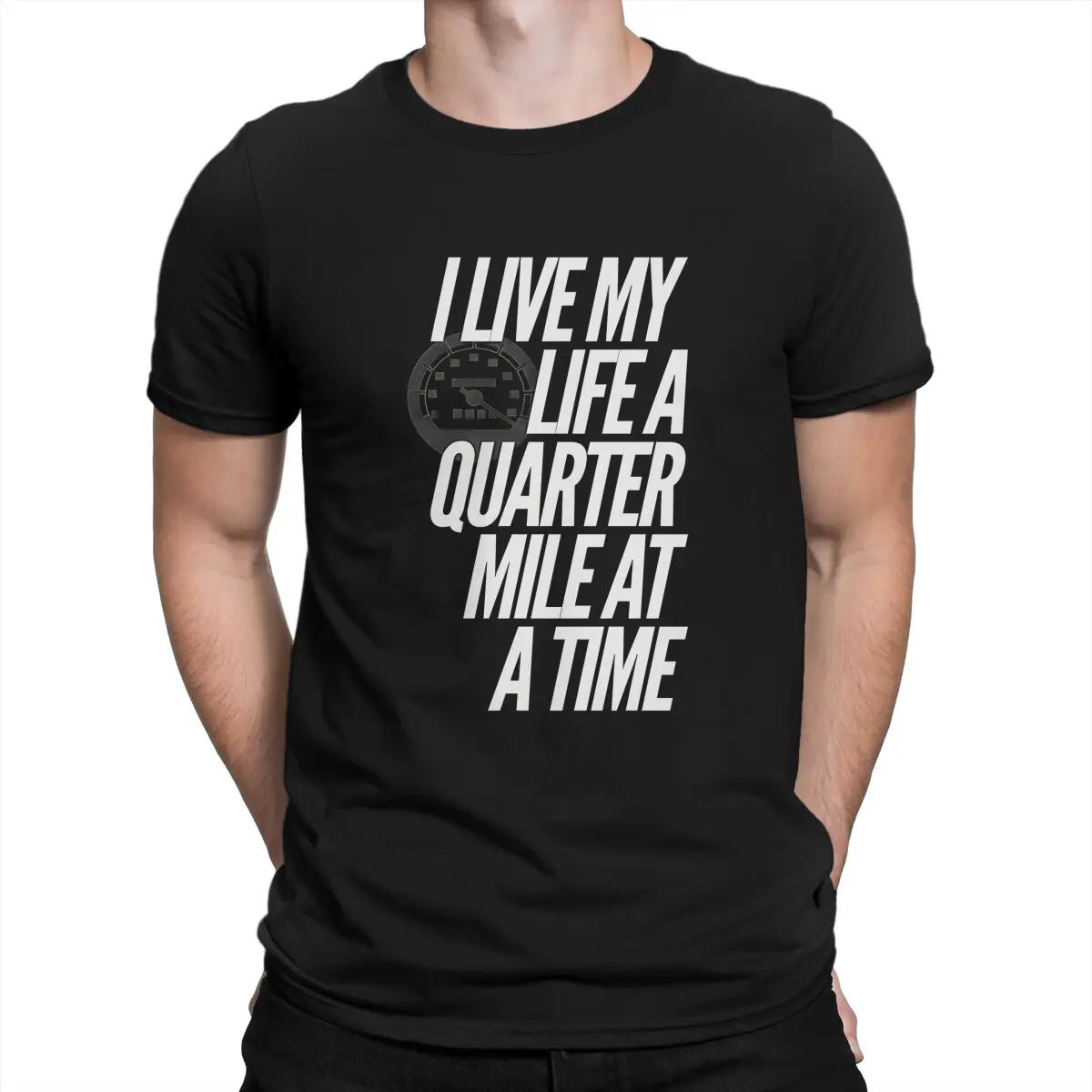 Fast & Furious Movie I Live My Life A Quarter Mile At A Time Cotton T Shirt Harajuku Homme Men's Tshirt O-Neck Men Tops