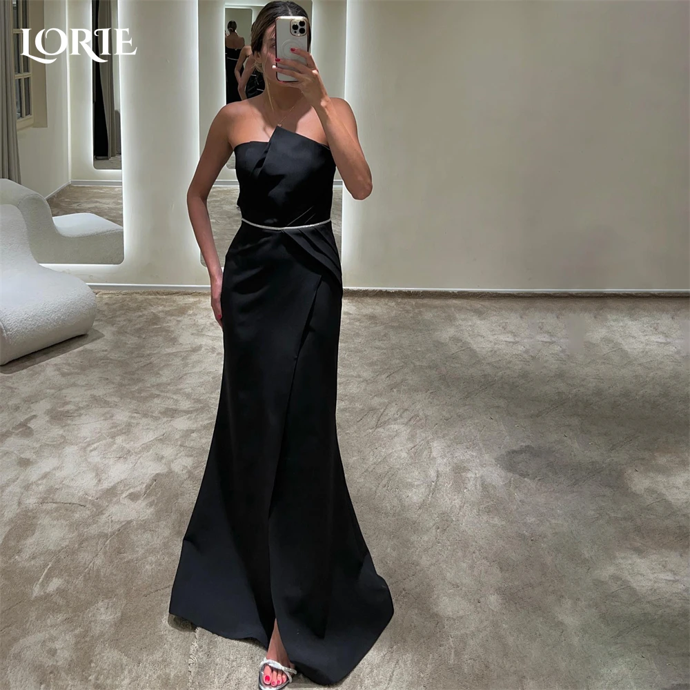 LORIE Elegant Occasional Evening Dresses Pleats Off Shoulder Mermaid Floor Length Bodycon Celebrity Party Gowns robes de soirée