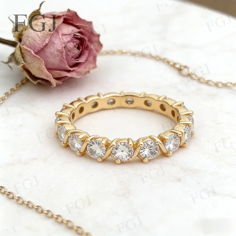 925 Sterling Silver Moissanite Ring 3.5mm D Color Level Sparkle for Everyday Luxury Gifting Fine Quality Jewelry Wholesale Price