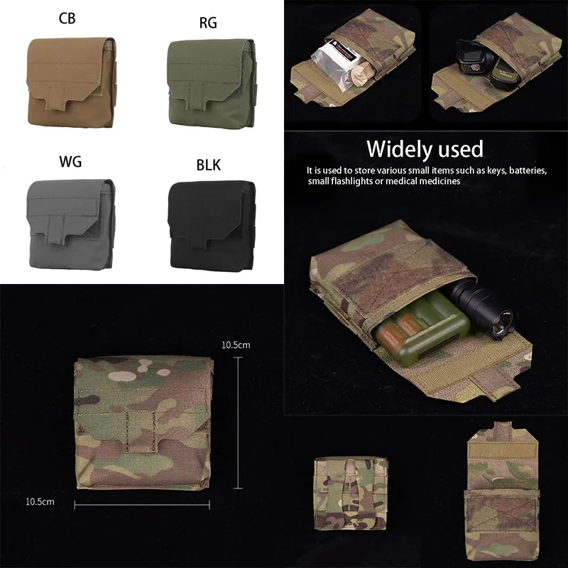 

Тактическое охотничье снаряжение, легкая маленькая поясная сумка для аксессуаров MOLLE, тактический органайзер EDC для хранения в путешествиях на открытом воздухе