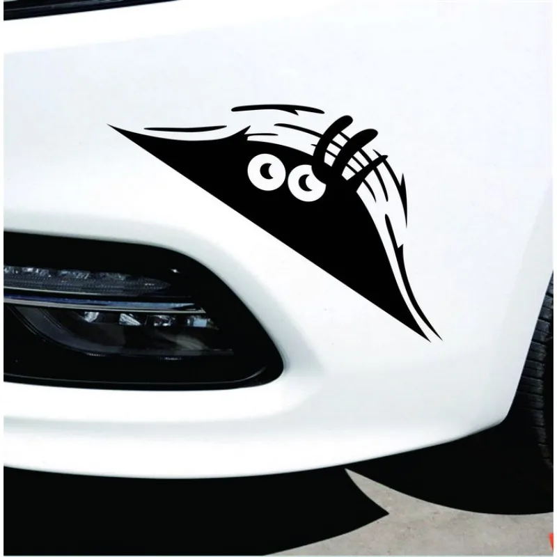 3D Dune Sand Monster Peeking Peering Car Sticker Creative Funny Vinyl Decal Sticker Trim Waterproof Car Decoration Accessories