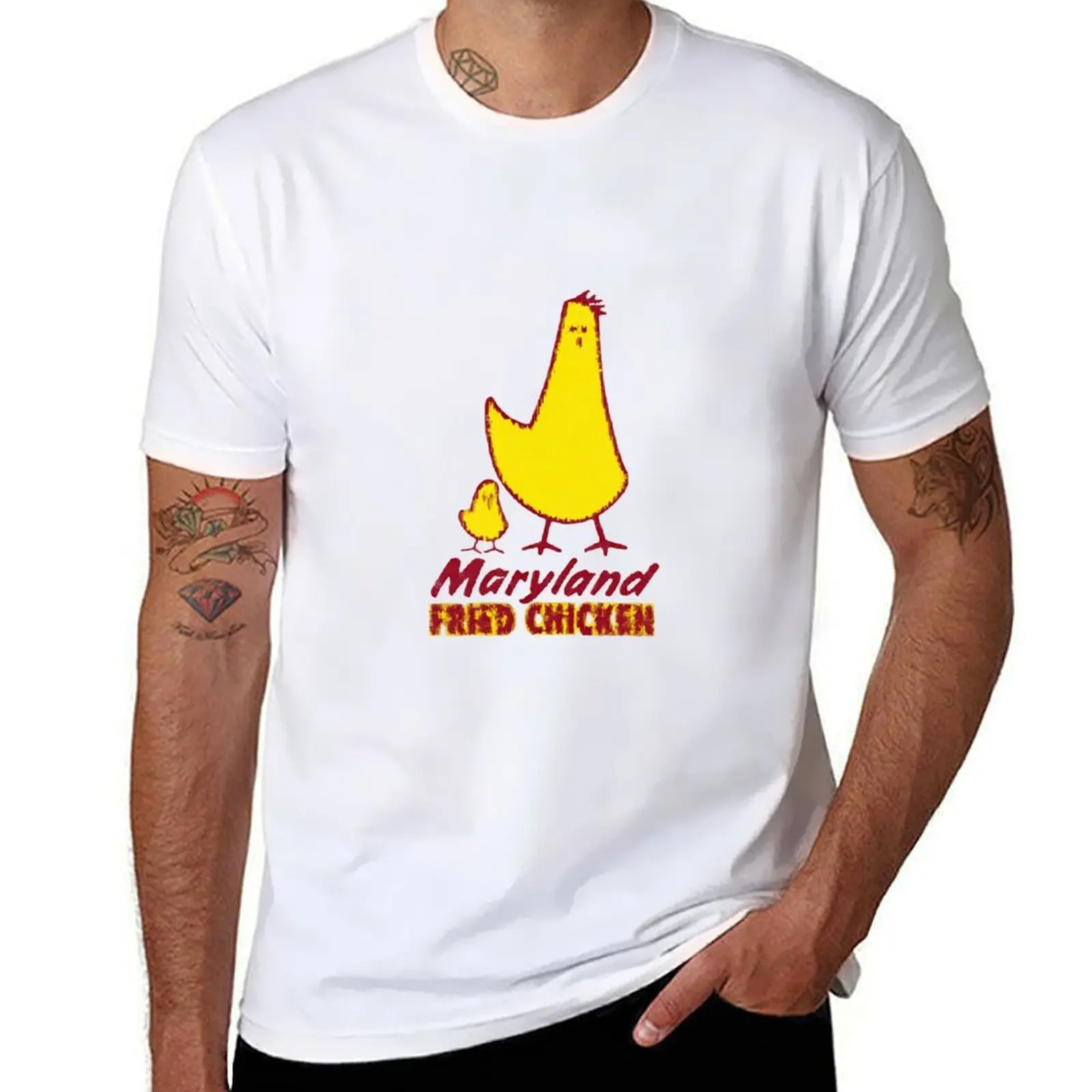 

Maryland Fried Chicken T-Shirt t shirts with prints man t shirt heavy cotton T-Shirt