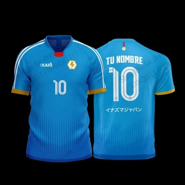Anime Jersey Inazuma Eleven Kaio Fußball 3D-Druck T-Shirt Herren Damen Mode Kurzarm Sport T-Shirt Kinder Oberteile Tee Mark Evens – Detail 15