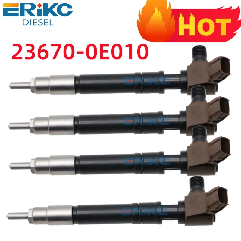 

4 шт. 295700-0550 дизельный инжектор 23670-0E010 для Toyota Hilux 2.8L 1GD для Denso 295700-0550 236700E010 ERIKC