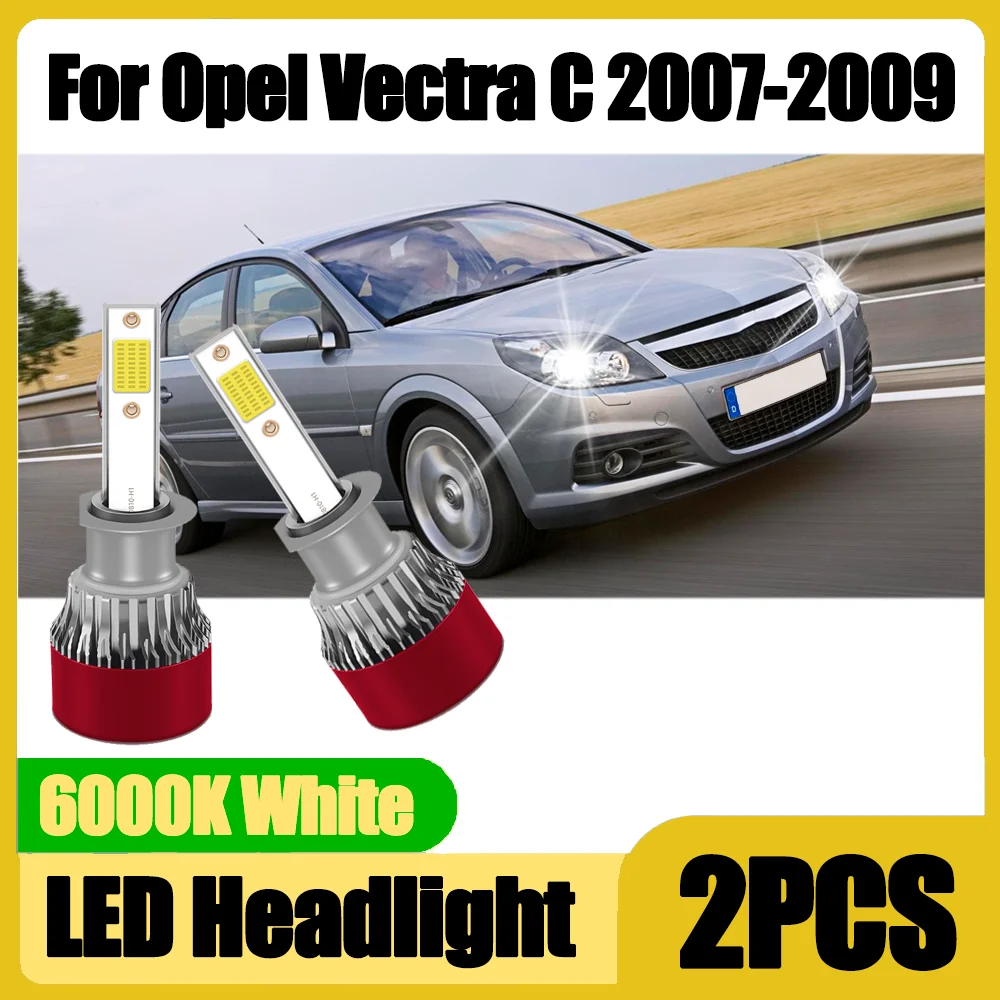 

2PCS 20000LM Auto Head Lamps 6000K White LED Headlight Car Lights 20000LM 12V Canbus No error For Opel Vectra C 2007 2008 2009