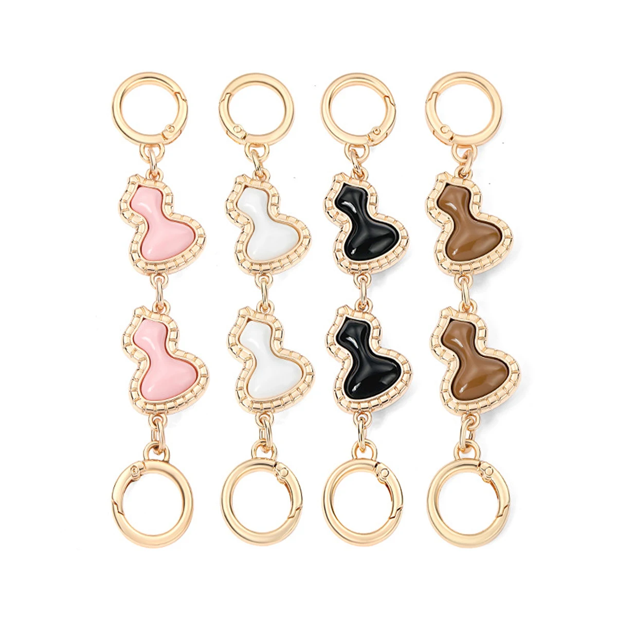 Hot-selling New Gourd Extension Metal Chain for Mahjong Bag and Wanderer Bag Shoulder Strap Extension Chain Charms 2027 New