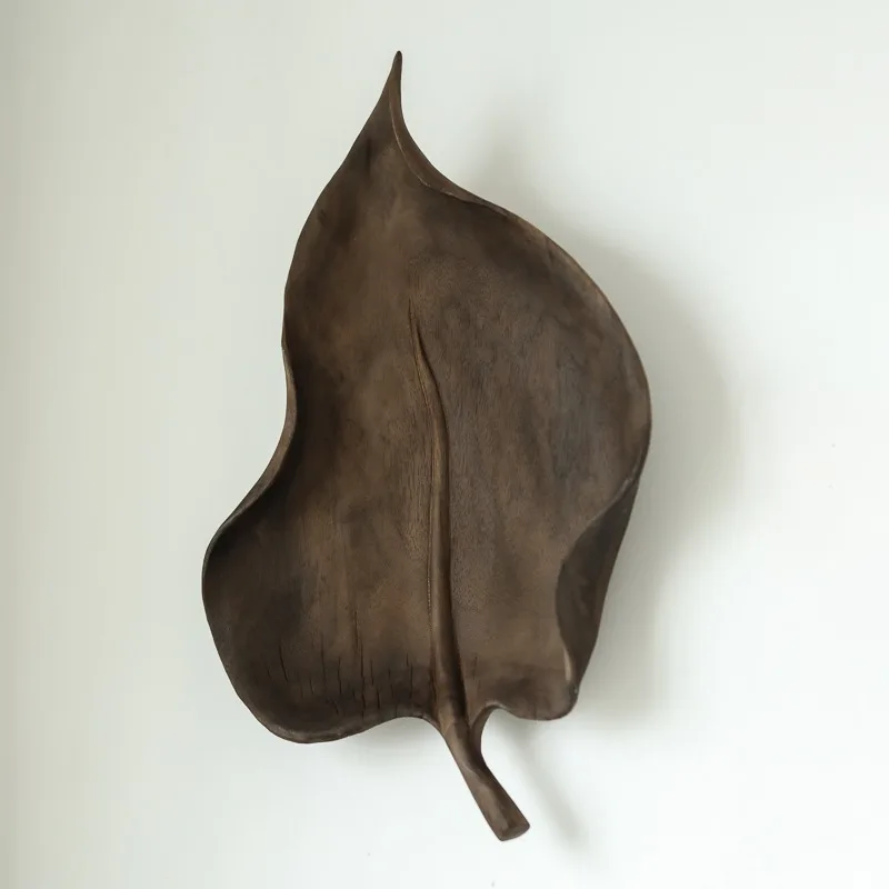 Leaf shape wall decoration handmade art installation hotel feeling home decoration decoration plant