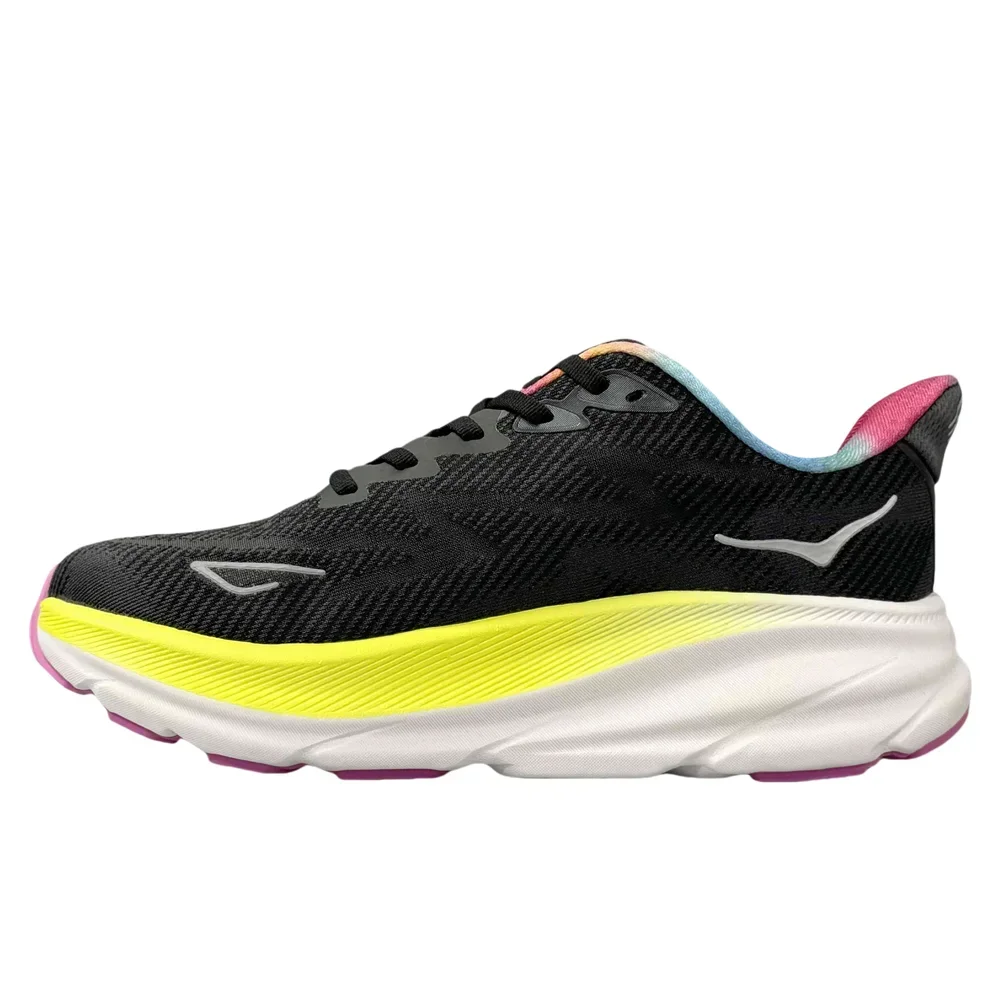 Hoka One One Clifton 9 Black All Aboard متعدد الألوان جديد المشي حذاء رياضي كاجوال المدربين أحذية رياضية النساء الرجال احذية الجري