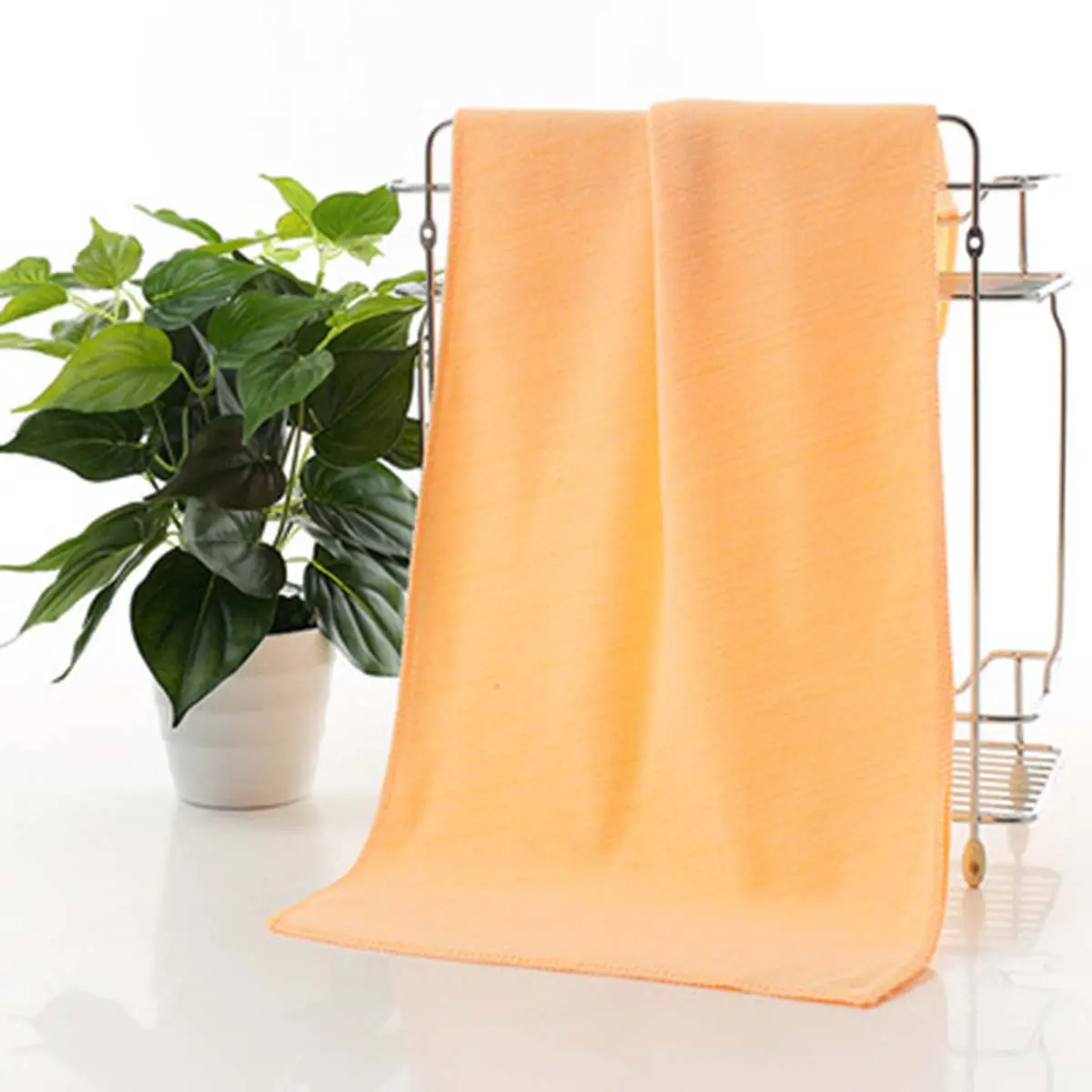 Microfiber Car Wash Towel 30x70cm Ultra Absorbent Thick Soft Cleaning Cloth Yellow Car Drying Polishing Waxing