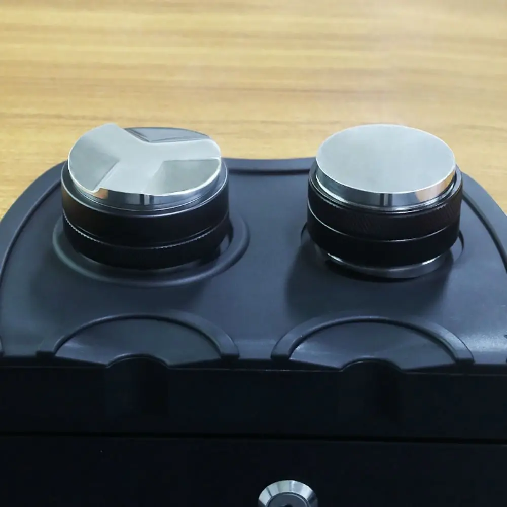 

2-in-1 Dual Head Coffee Leveler 51/53/58mm Adjustable Depth Coffee Tamper 3 Angled&Flat Aluminum Alloy Coffee Distributor