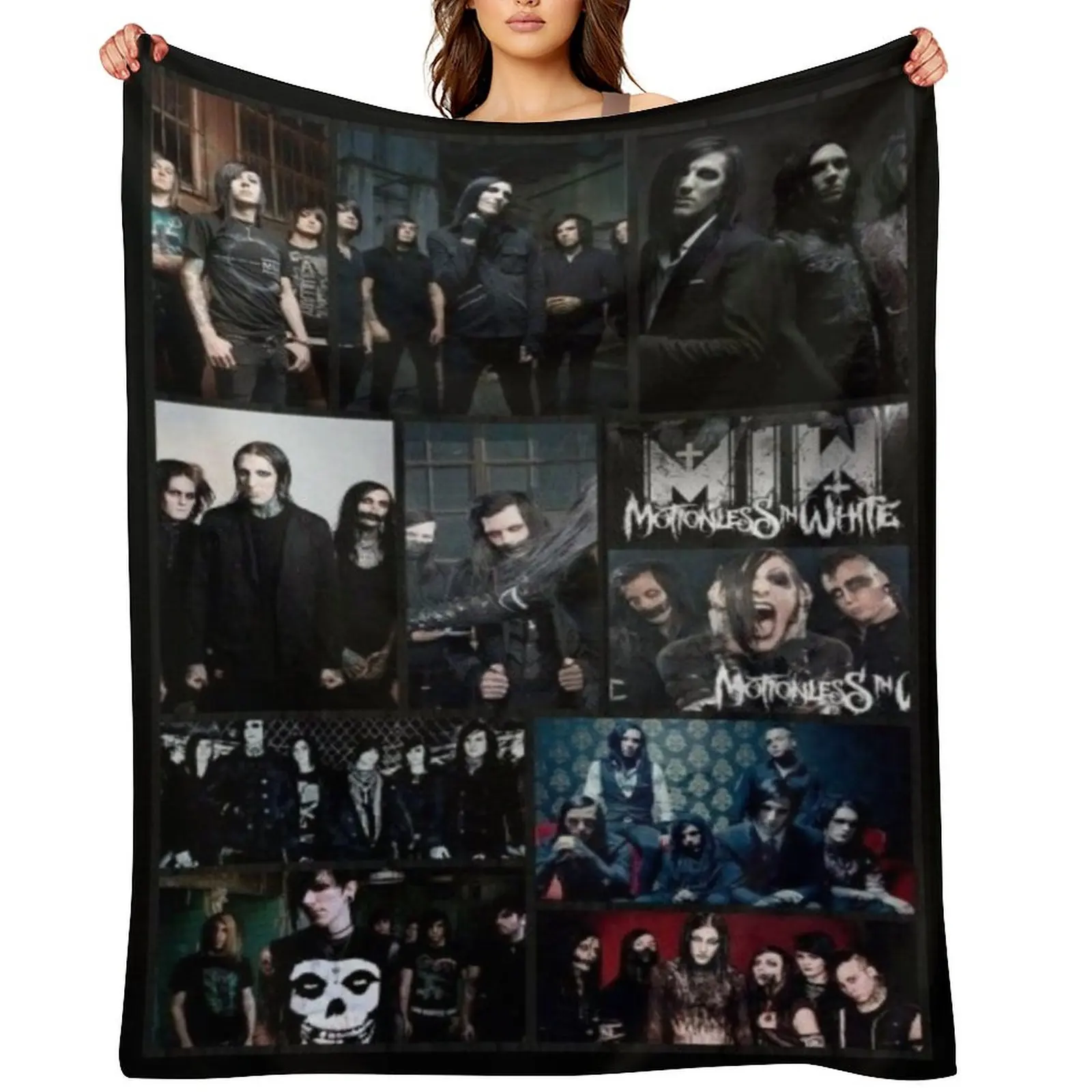 

album motionless in white best selling Throw Blanket Thins Bed covers For Decorative Sofa blankets and throws Blankets