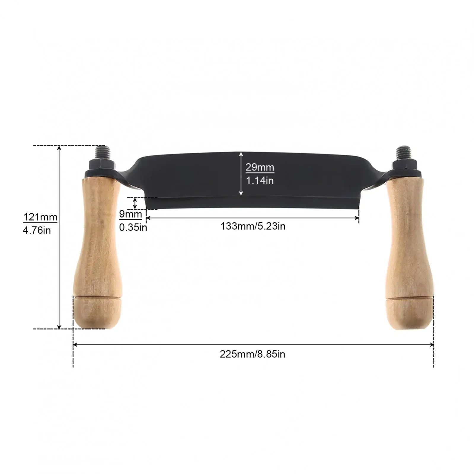 Imagem -02 - Manganês Aço Woodworking Drawknife Madeira Debarking Tools 8