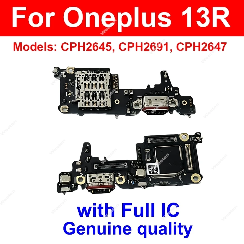 Płytka ładowania USB do OnePlus 1+ 12 12R 13 13R 13T, moduł ładowania USB, port ładowania USB, taśma flex, złącze do naprawy — zdjęcie produktu 6