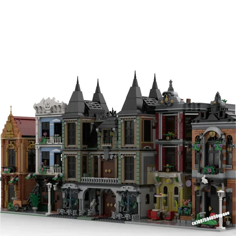 뜨거운 3041Pcs 유명한 마술 영화 Moc-210682 말포이 매너 모델 사용자 정의 퍼즐 Diy 크리 에이 티브 아이디어 아이 장난감 생일 크리스마스 선물