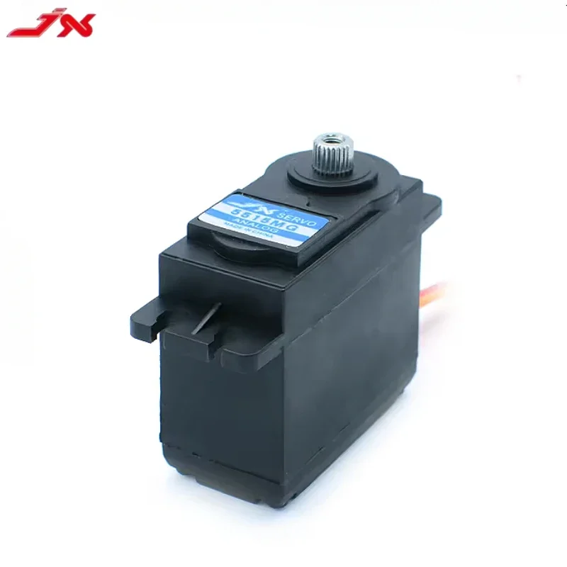 JX PS-5515MG 15.32 كجم - سم 6 فولت أجهزة تناظرية، 4.8 - 6 فولت 0.16 - 0.18 ثانية/60 °   2BB ميتال جير 265 ملم سلك 60 جرام RC سيرفو