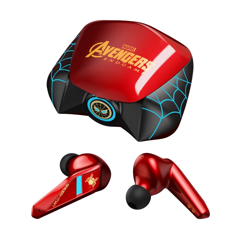 Marvel Wireless Bluetooth Earphones Spider Man Iron Man In Ear Noise Reduction Game Low Latency Waterproof Male Birthday Gifts