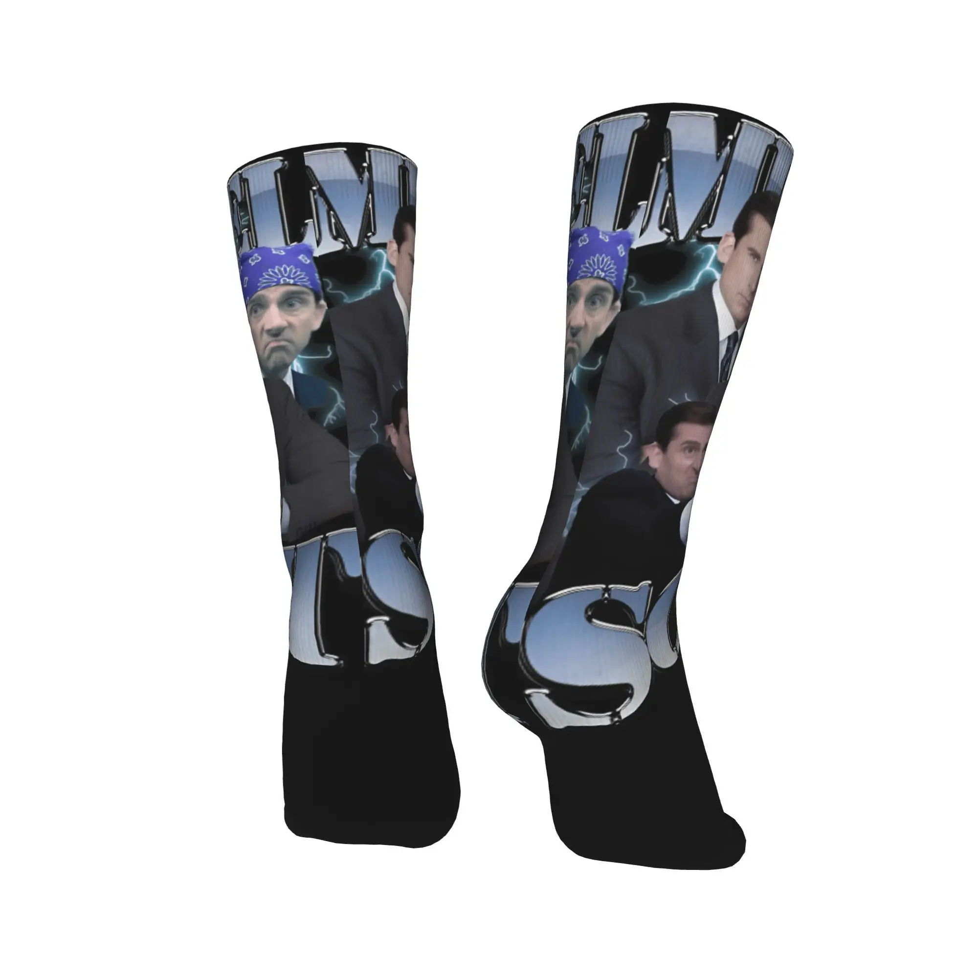 Michael S-Scotts The Offices Socks  Vintage Stockings Men's Quality Climbing Socks Winter Graphic Anti Skid Socks