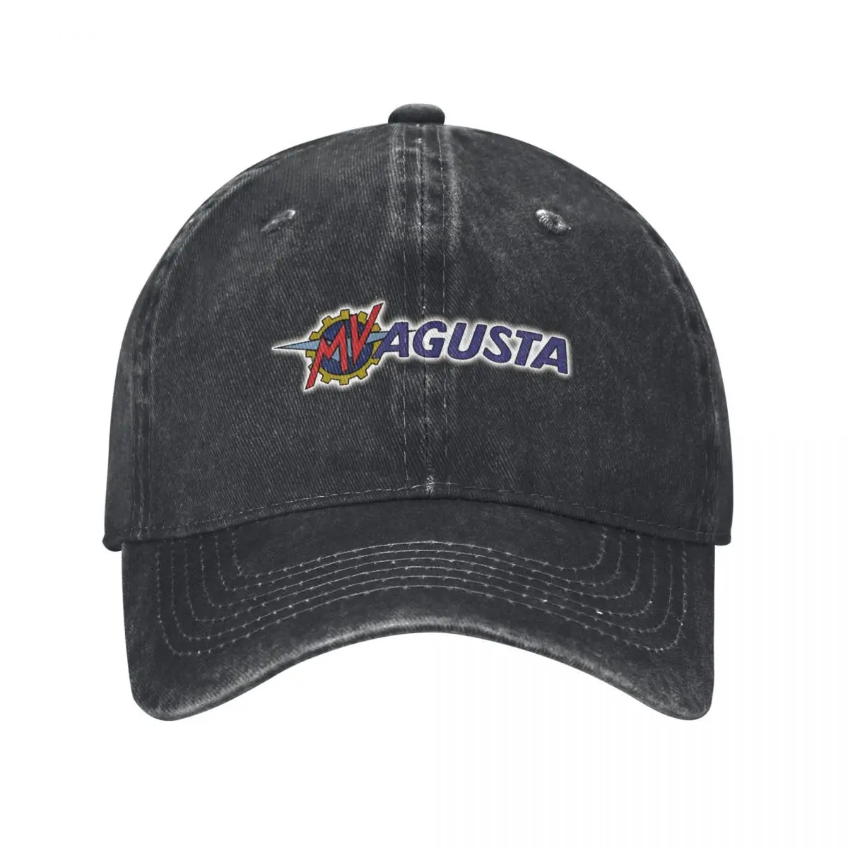 Washed Men's Baseball Cap MV Agusta Nameplate Trucker Snapback Caps Dad Hat Agusta Golf Hats