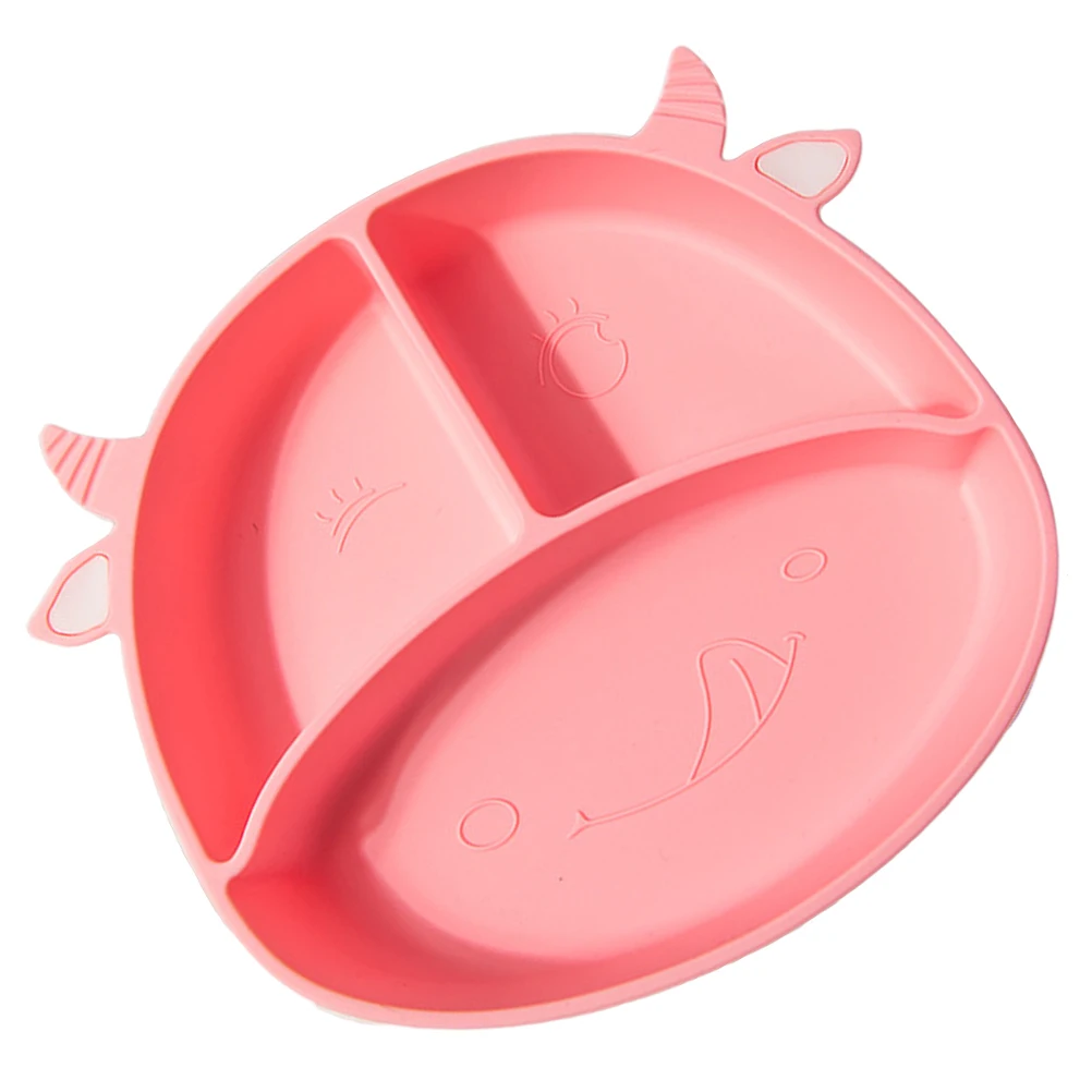 

Silicone Baby Plate Divided Suction Tray Non Toxic Kids Plates Toddler Dishes Smooth Edge Sturdy Grip Anti Slip Design