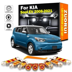 ZUORUI Canbus LED Interior Trunk Light Kit For KIA KR Soul 2008-2012 2013 Soul EV 2014-2018 2019 2020 2021 Reading Plate Bulbs