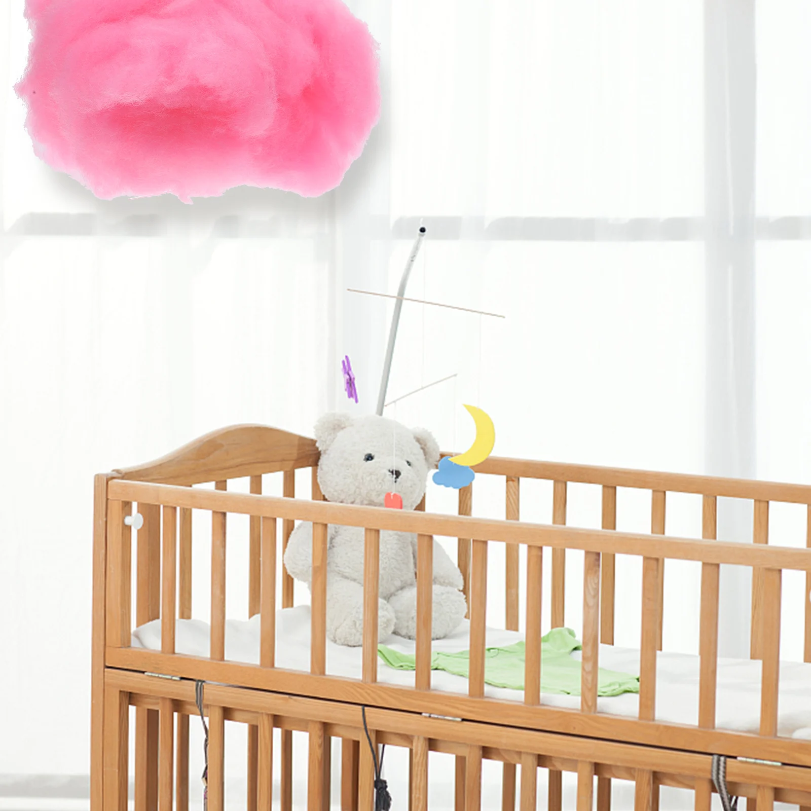 

4pcs Props Hanging Decor Artificial Ornament For Bedroom Party Wedding Nursery Room Ceiling Fake Pendant Wall Decoration Cloud