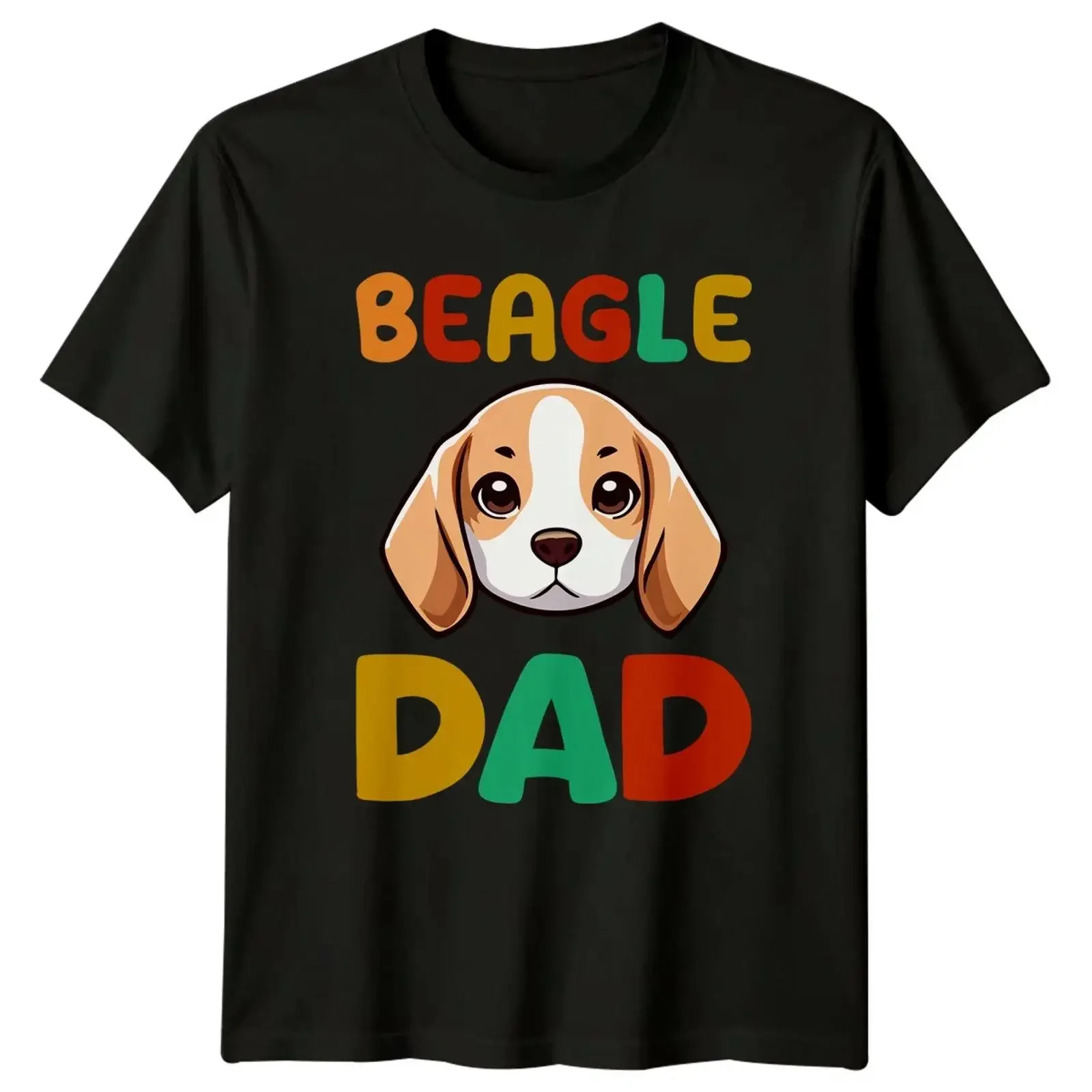 Beagle Papa Herren T Shirt Hundebesitzer Vatertag Geschenk für Ihn vintage Washed Casual Slightly homme Unisex