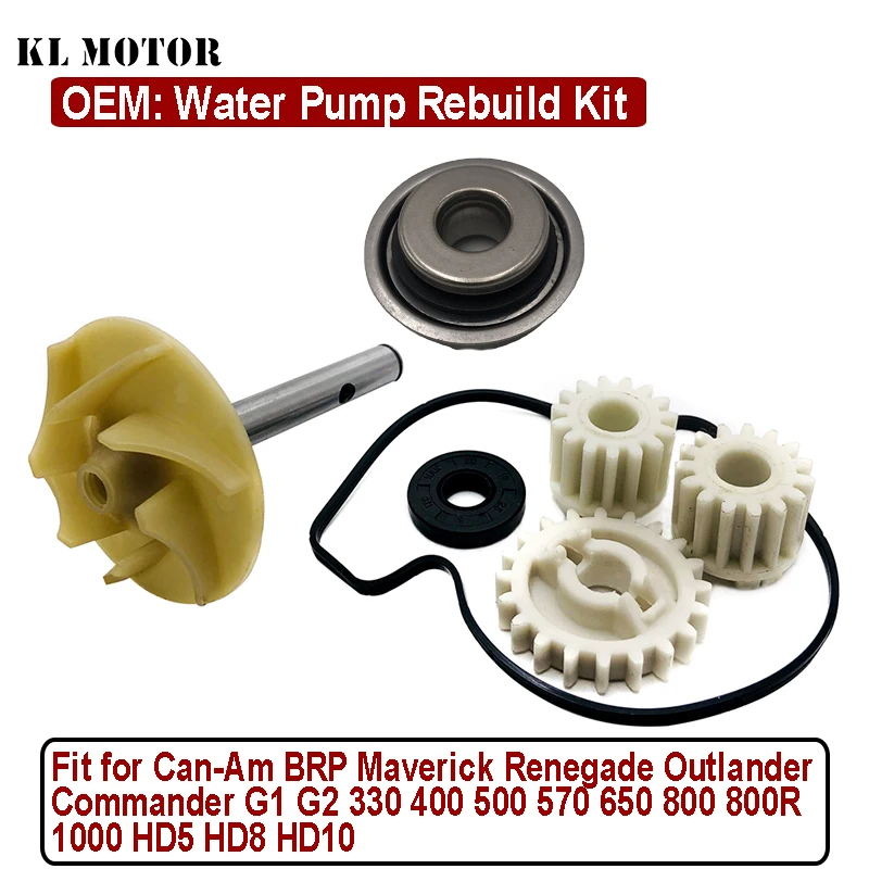 

Water Pump Rebuild Kit for Maverick Renegade Outlander Commander G1 G2 330 400 500 570 650 800 800R 1000 HD5 HD8 HD10