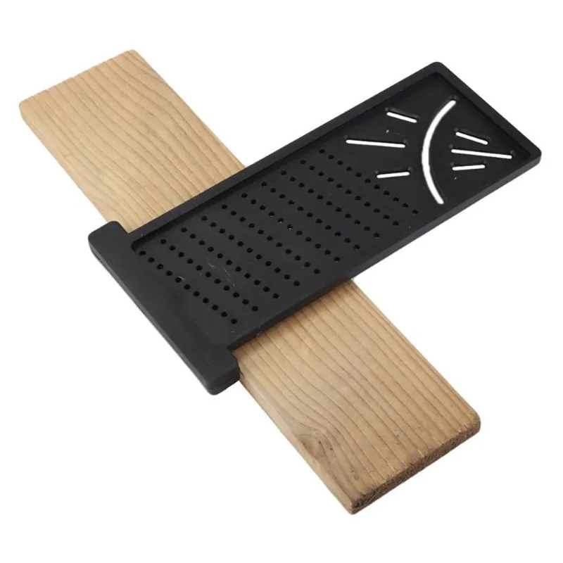 1pc Plastic Precision Woodworking Scribe Mark Line Gauge T-Type Cross-Out Ruler Carpenter Measurement Measuring Tool Angle Ruler