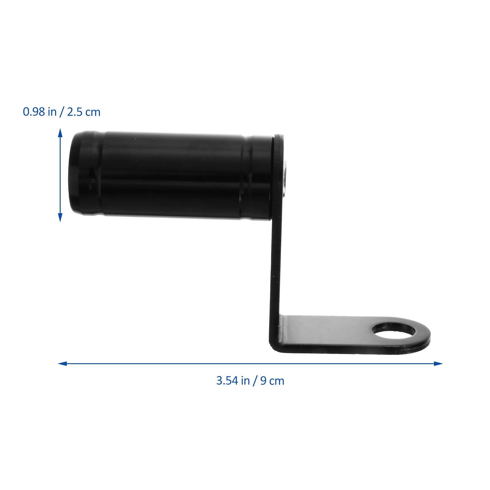 2Pcs Universal Rearview Mirror Extension Frame Solid Aluminum Alloy Anti Fade Design Wider Sight Motorbike Accessories Kit