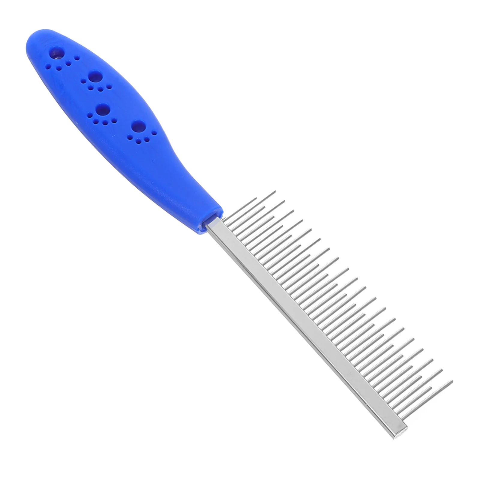 

Dog Cat Stainless Steel Massaging For Tangles Mats Removal Lightweight Anti-Skid Handle Tool Pet Dog Grooming Stainless