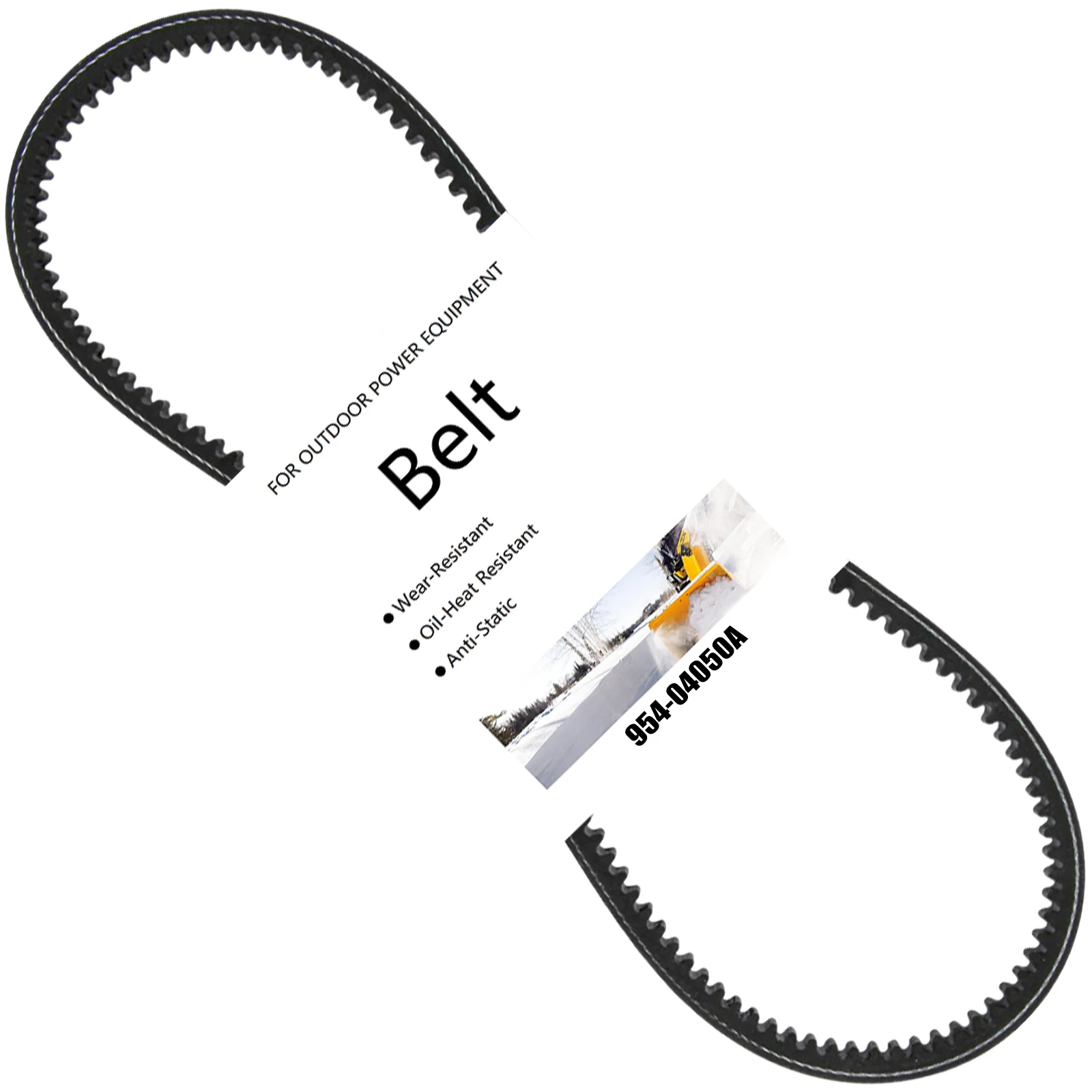 954-04050A Snow Thrower Auger Belt for MTD Yard Machines Bolens Huskee Troy-Bilt Cub Cadet Craftsman Two-Stage Snow Blowers, Rep