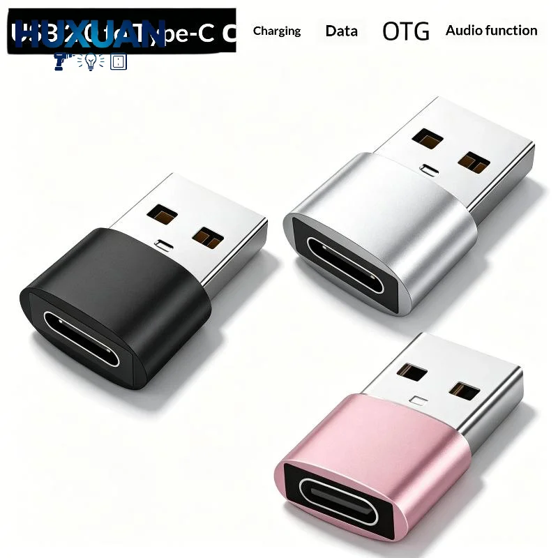 OTG USB to Type C Converter Wide Compatibility High Speed Data Transfer for Computer Laptop Smartphone 1 Piece