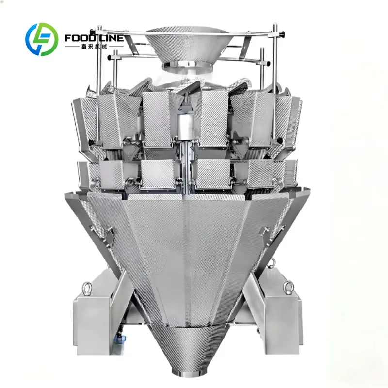 Automatic Multi‑Function Packaging Line Stainless Steel Multihead Weigher for Soft Candy Dried Fruit Nuts Small Bag Snacks
