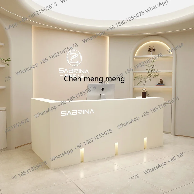 02A Modern simple checkout page Beauty salon Reception desk Training institution Paint bar